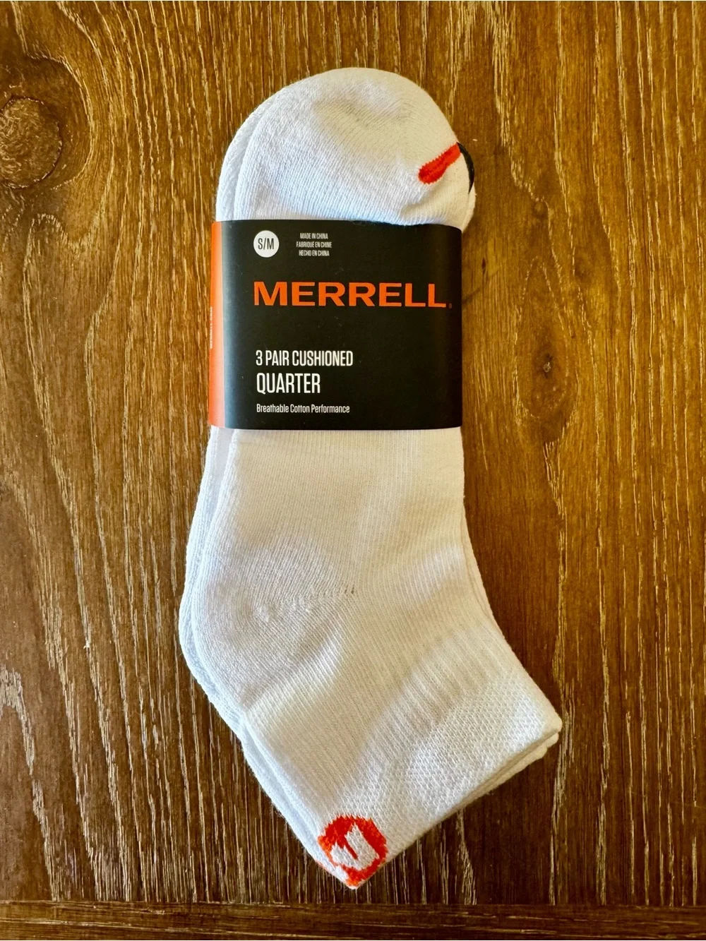 NIP 1 package of 3 pair Merrell cushioned ankle socks